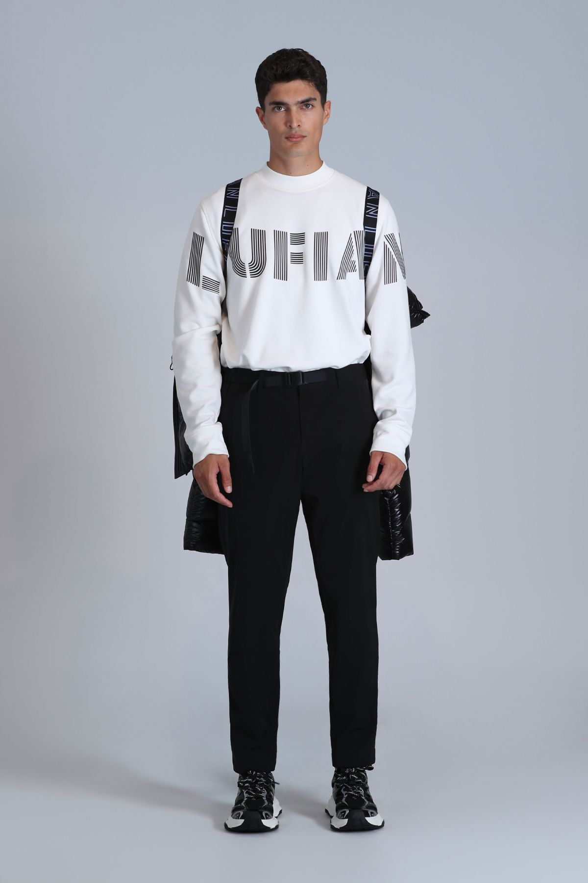 Lufian Oversize Uzun Kol Minimalist Erkek Sweatshirt - Günlük Stil Translation missing: tr.content.product_image_main