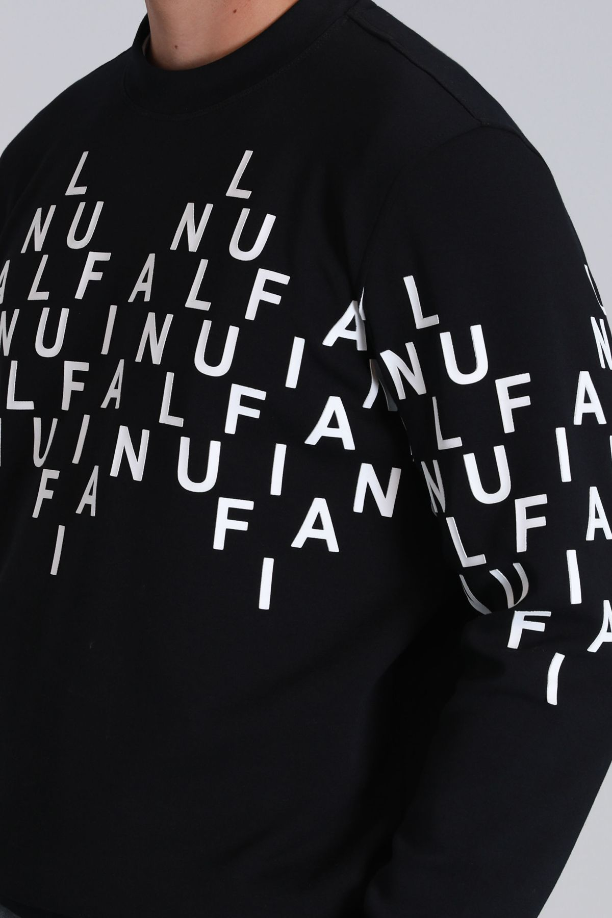 Lufian Minimalist Oversize Uzun Kol Erkek Sweatshirt - Günlük Stil