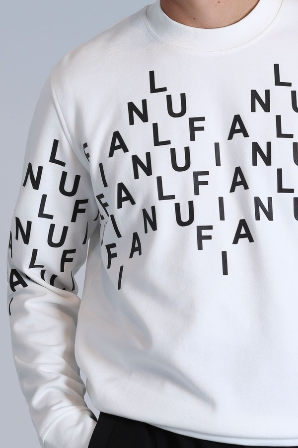 Lufian Minimalist Oversize Uzun Kol Erkek Sweatshirt - Günlük Stil