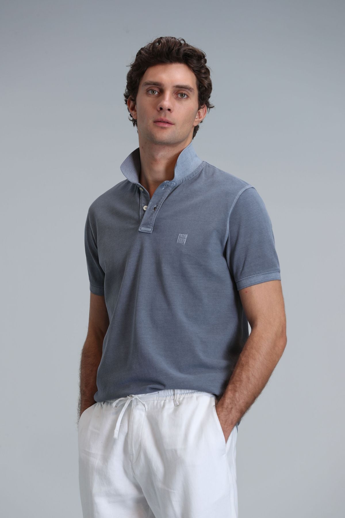 Lufian Minimalist Polo Yaka Kısa Kol Erkek T-Shirt - Günlük Stil Translation missing: tr.content.product_image_main