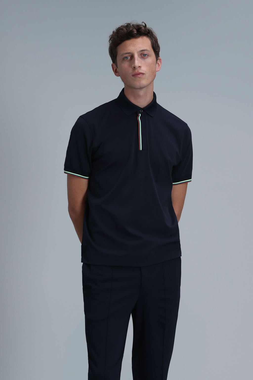 Lufian Minimalist Polo Yaka Kısa Kol Erkek T-Shirt - Günlük & Şık