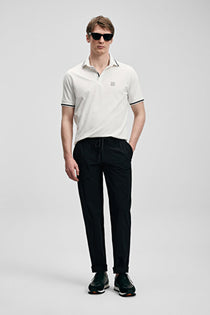 Lufian Erkek Regular Fit Polo Yaka Pike Kumaş Kısa Kollu T-Shirt