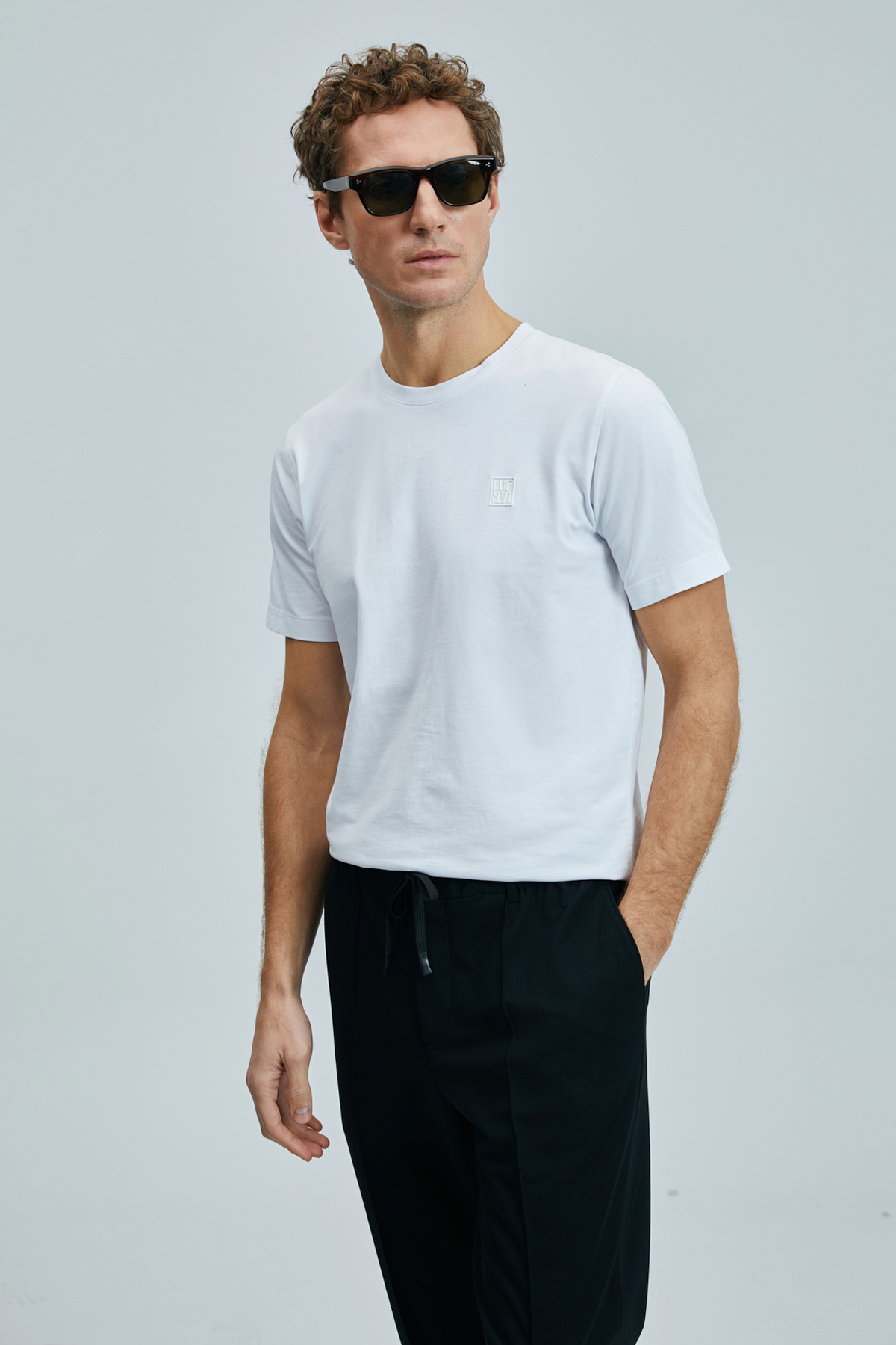 Lufian Pamuklu Pablo Modern Grafik T- Shirt  25Y111020265 Translation missing: tr.content.product_image_main