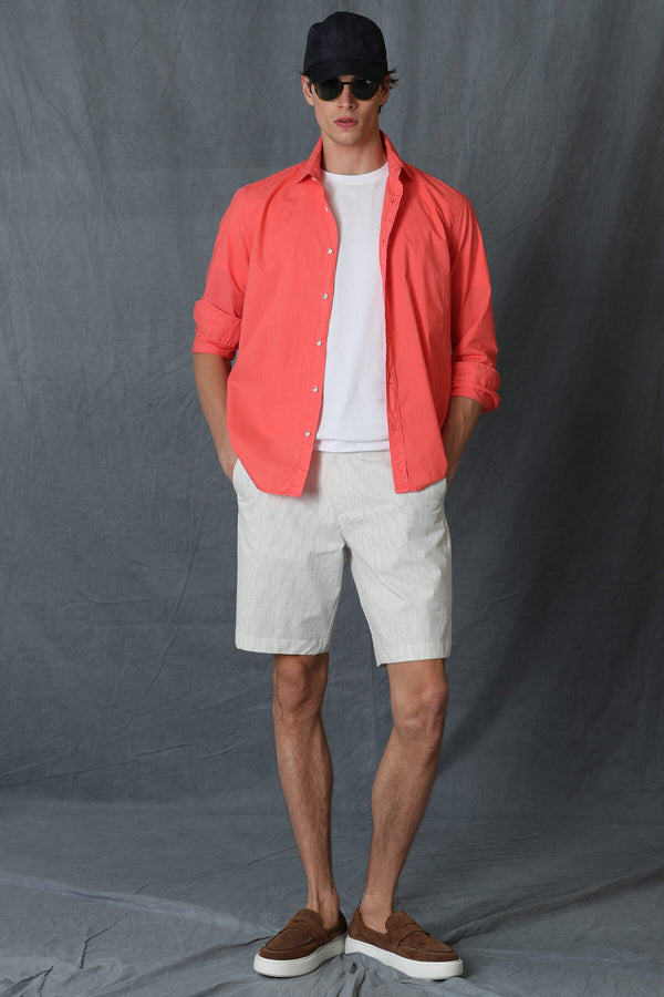 Lufian Minimalist Erkek Gömlek - Uzun Kol - Regular Fit - Günlük/İş