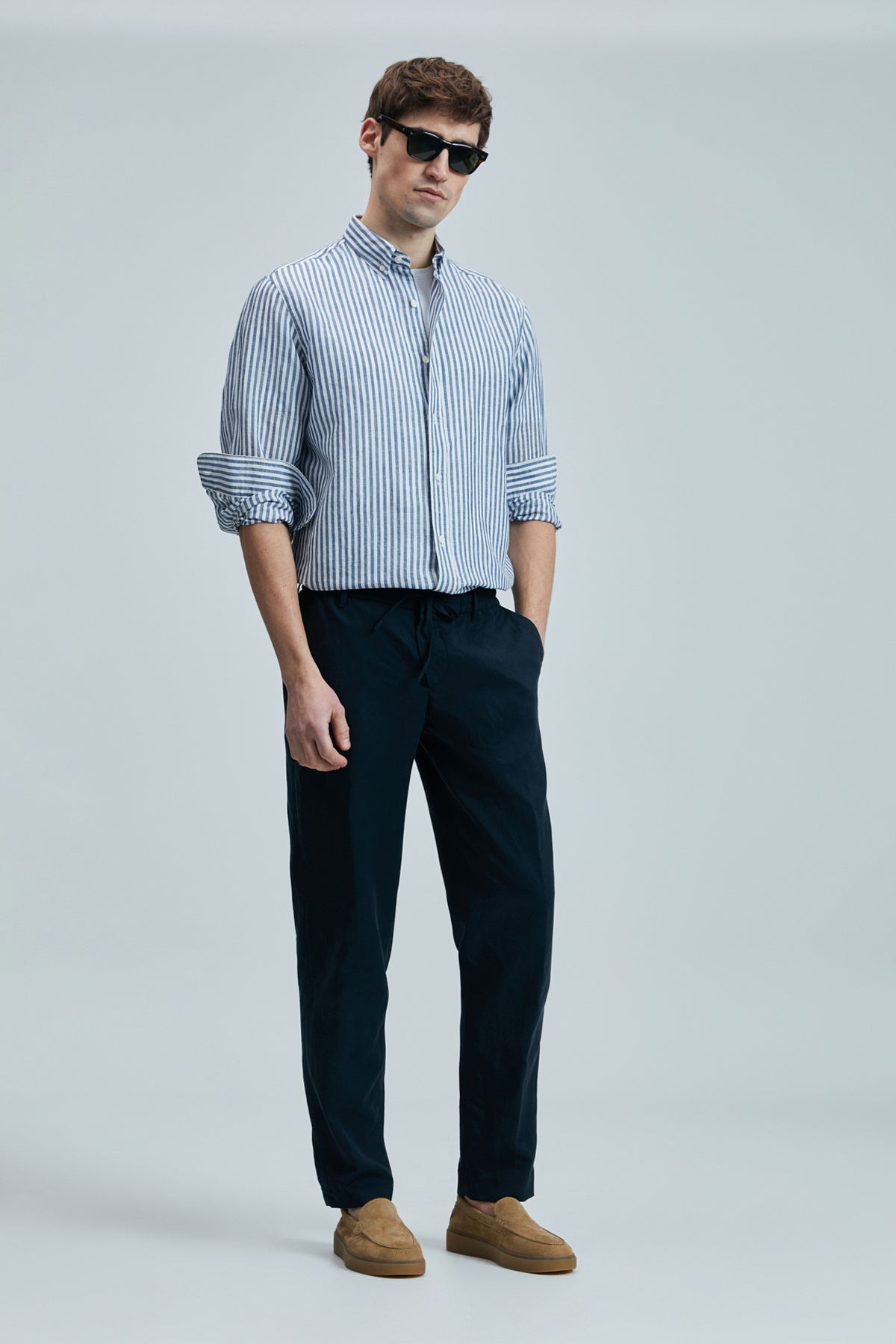 Lufian Minimalist Keten Erkek Pantolon - Regular Fit - Günlük Kombinler İçin Translation missing: tr.content.product_image_main