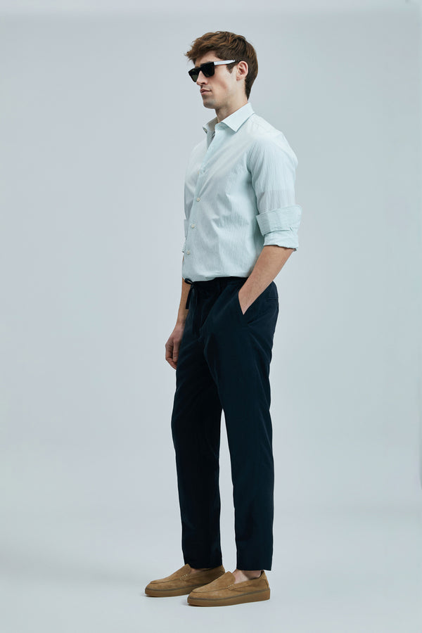 Lufian Minimalist Keten Erkek Pantolon - Regular Fit - Günlük Kombinler İçin