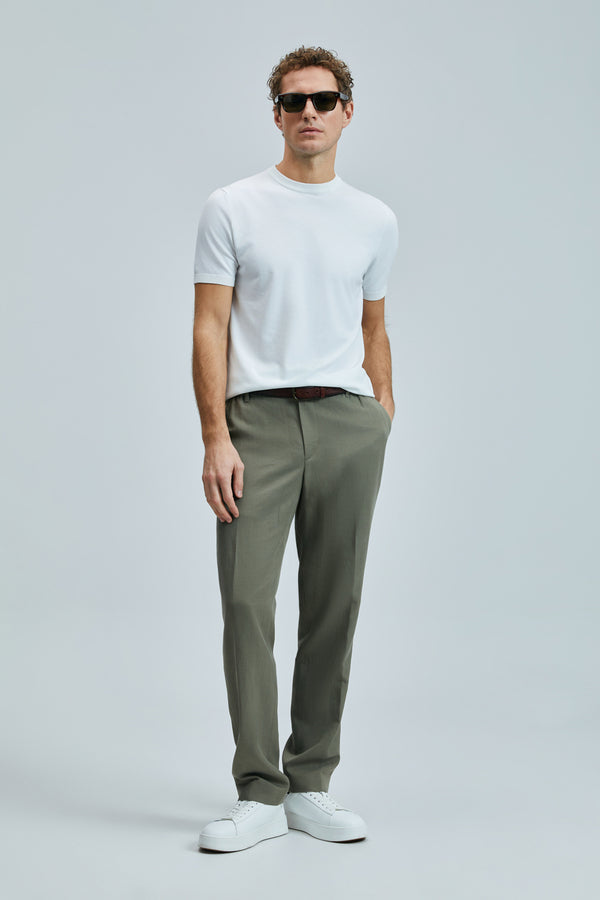 Lufian Minimalist Keten Erkek Pantolon - Regular Fit - Günlük Kombinler İçin