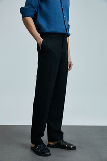 Lufian Minimalist Keten Erkek Pantolon - Regular Fit - Günlük Kombinler İçin
