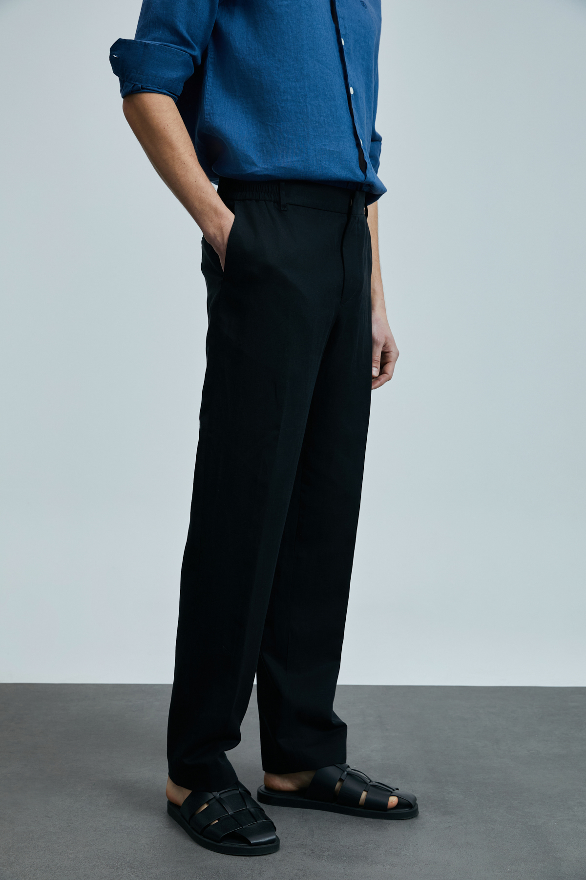 Lufian Minimalist Keten Erkek Pantolon - Regular Fit - Günlük Kombinler İçin