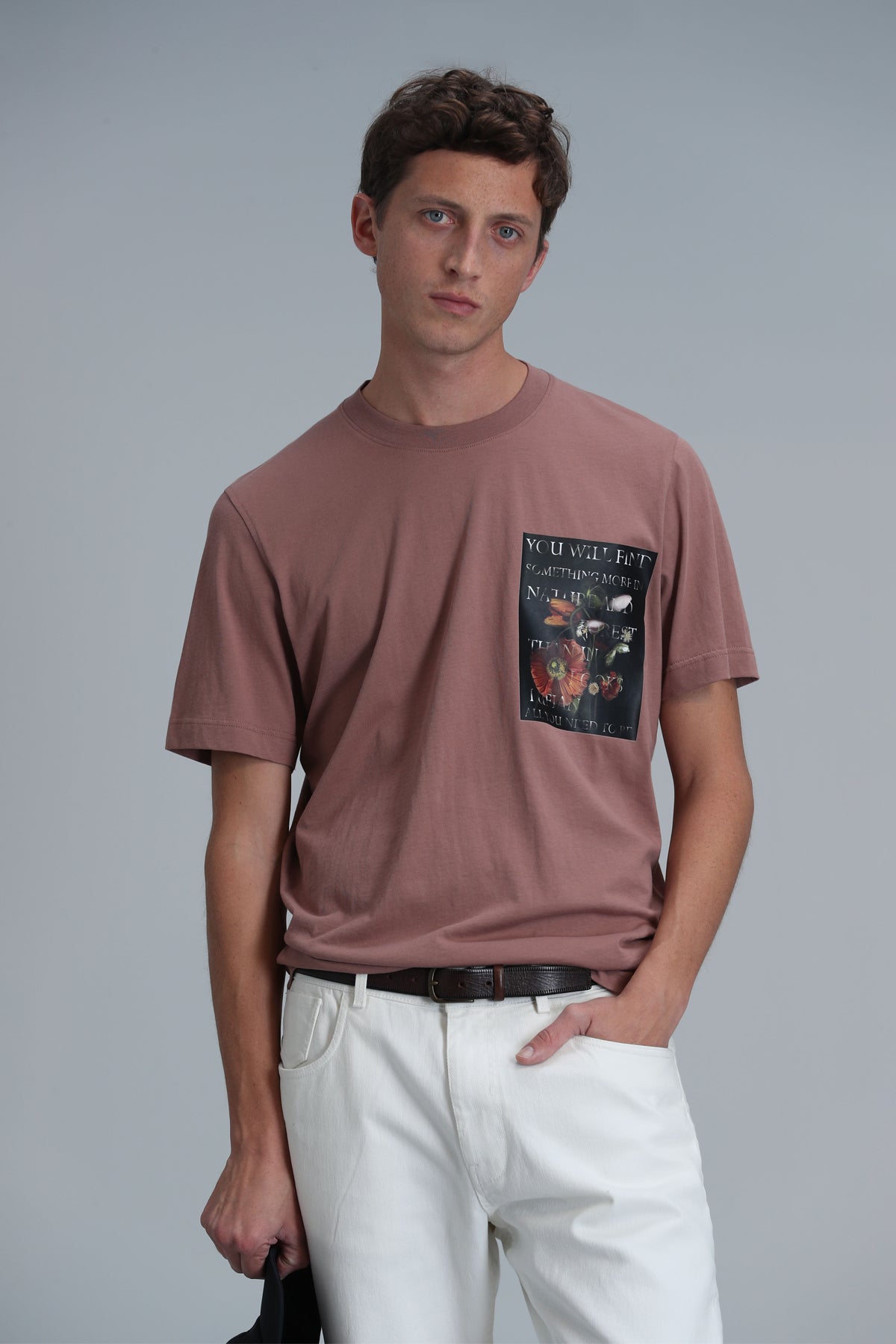 Lufian Minimalist Oversize Yuvarlak Yaka Kısa Kol Erkek T-Shirt Translation missing: tr.content.product_image_main