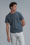 Lufian Oversize Erkek T-Shirt - Minimalist Tarz Kısa Kol Yuvarlak Yaka