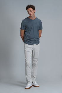 Lufian Oversize Erkek T-Shirt - Minimalist Tarz Kısa Kol Yuvarlak Yaka