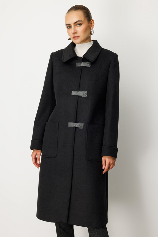 Ekol Deri Çıtçıtlı Torba Cepli Kaban