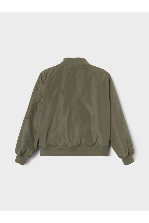 Minimalist Bomber Ceket-Uzun Kol Regular Fit