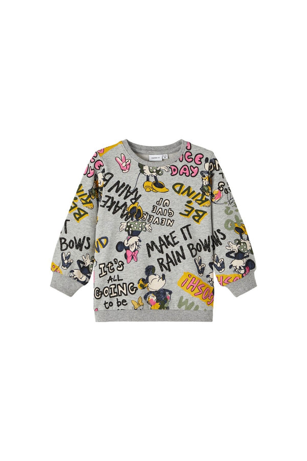 Minnie Mouse Desenli Kız Çocuk Sweatshirt-Uzun Kol Regular Fit