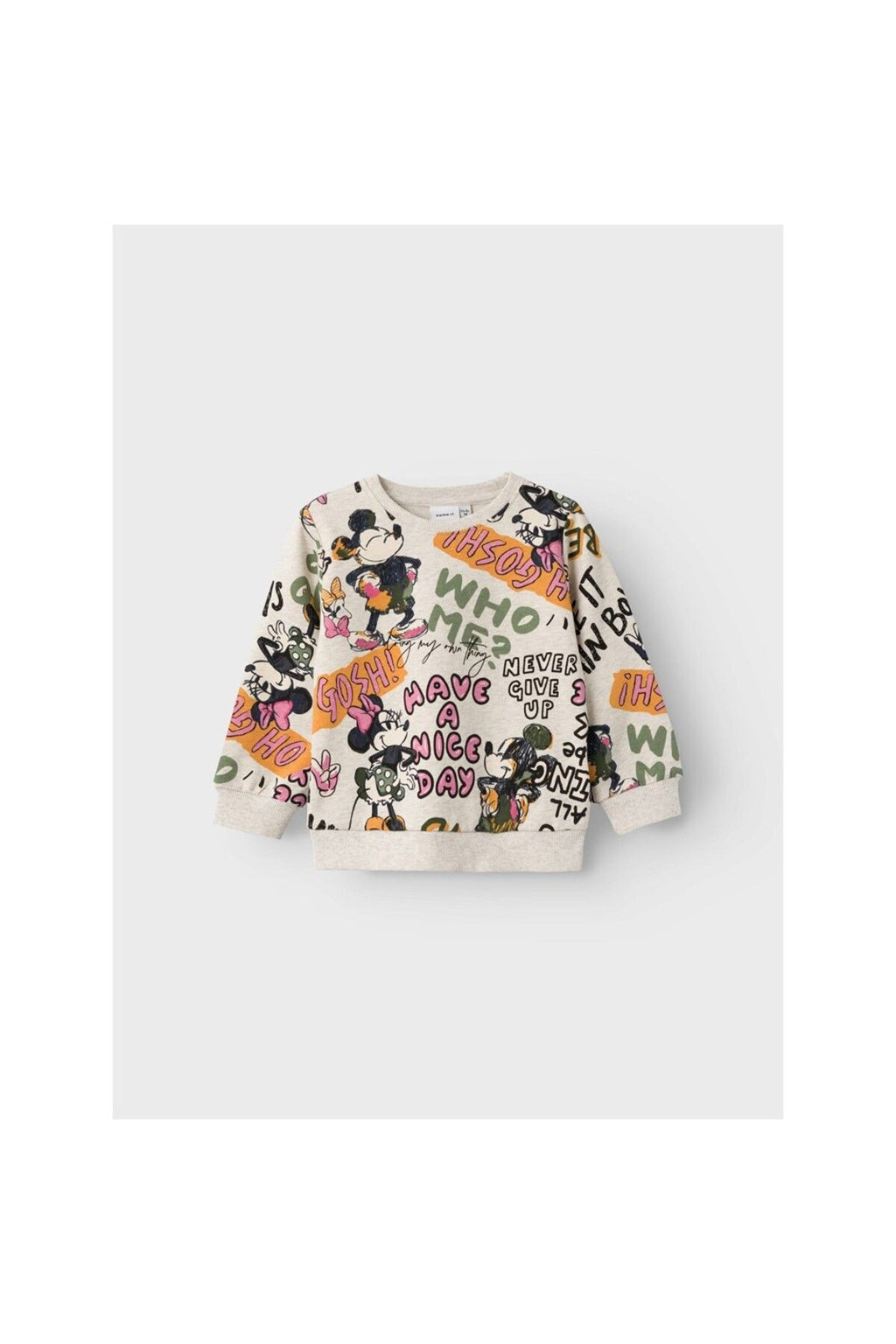 Minnie Mouse Desenli Kız Çocuk Sweatshirt-Uzun Kol Regular Fit