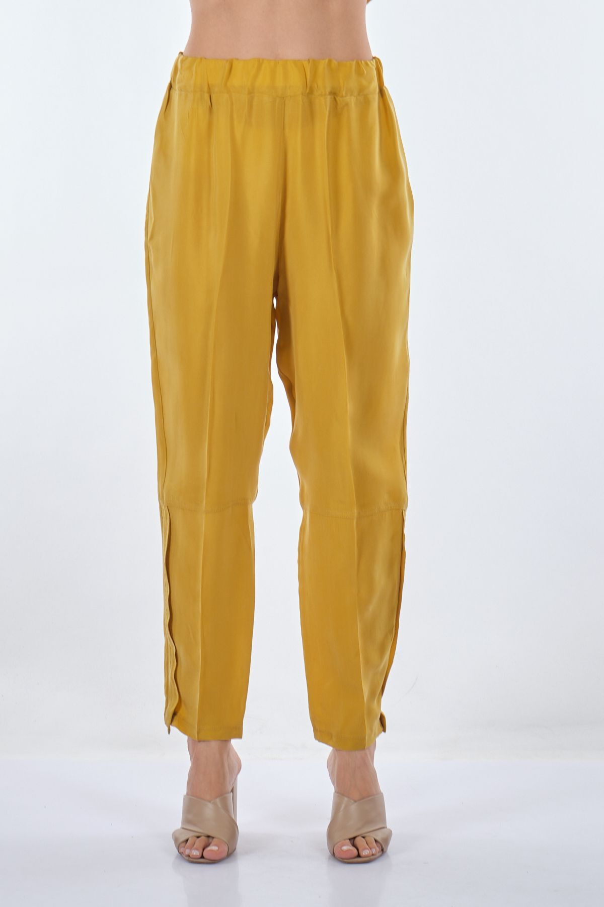 Misswhence Minimalist Yüksek Bel Midi Kadın Pantolon - Günlük Şıklık Translation missing: tr.content.product_image_main