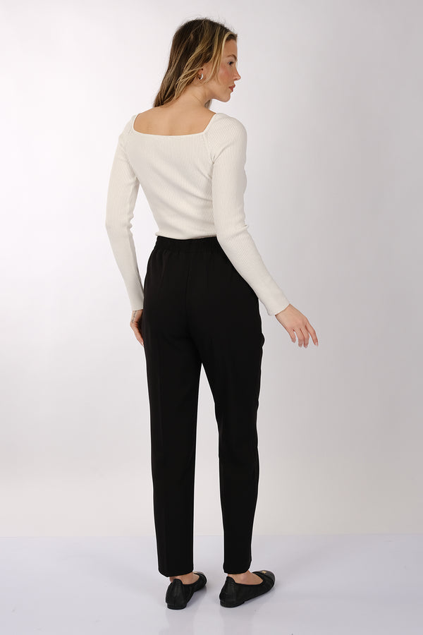 Modiva Kadın Yüksek Bel Regular Fit Pantolon - Minimalist Tarz