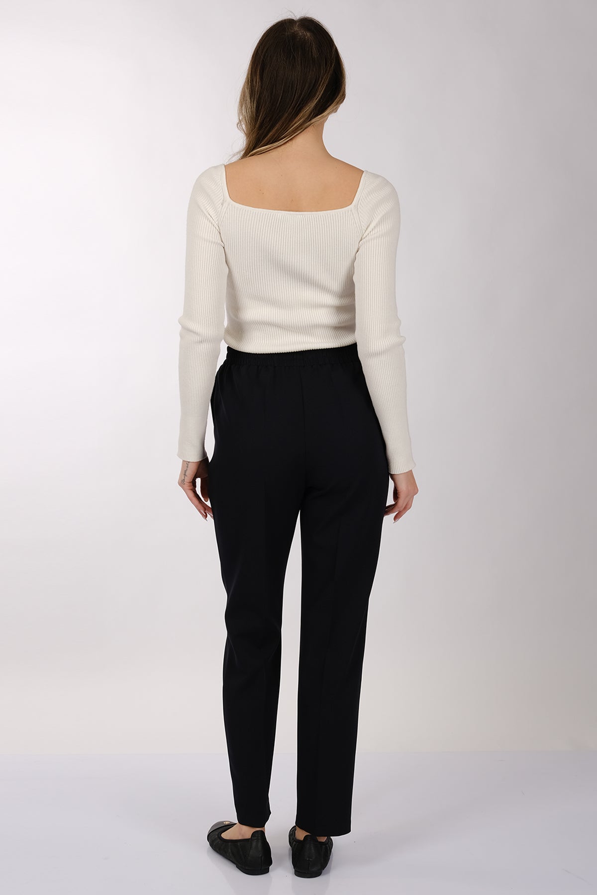 Modiva Kadın Yüksek Bel Regular Fit Pantolon - Minimalist Tarz