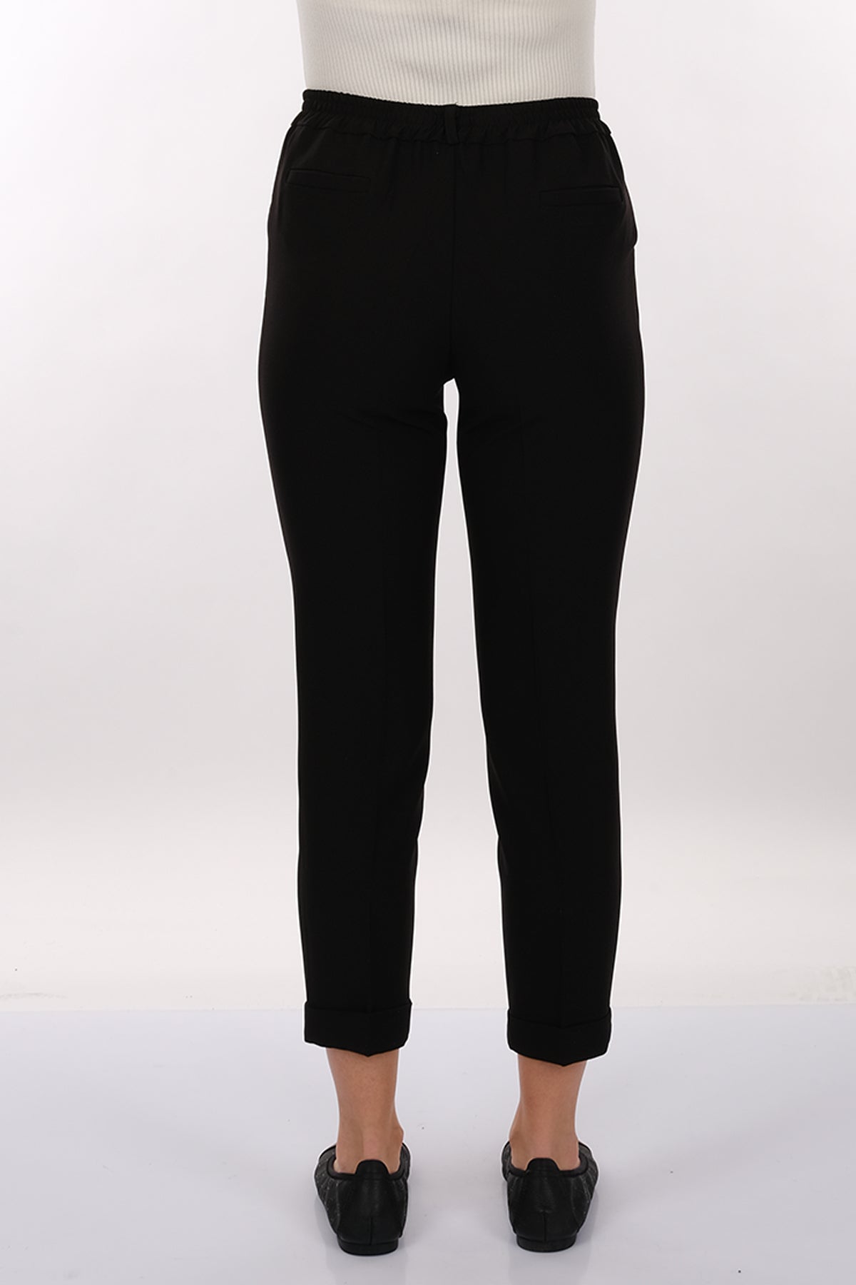 Modiva Minimalist Yüksek Bel Midi Kadın Pantolon - Günlük & Ofis