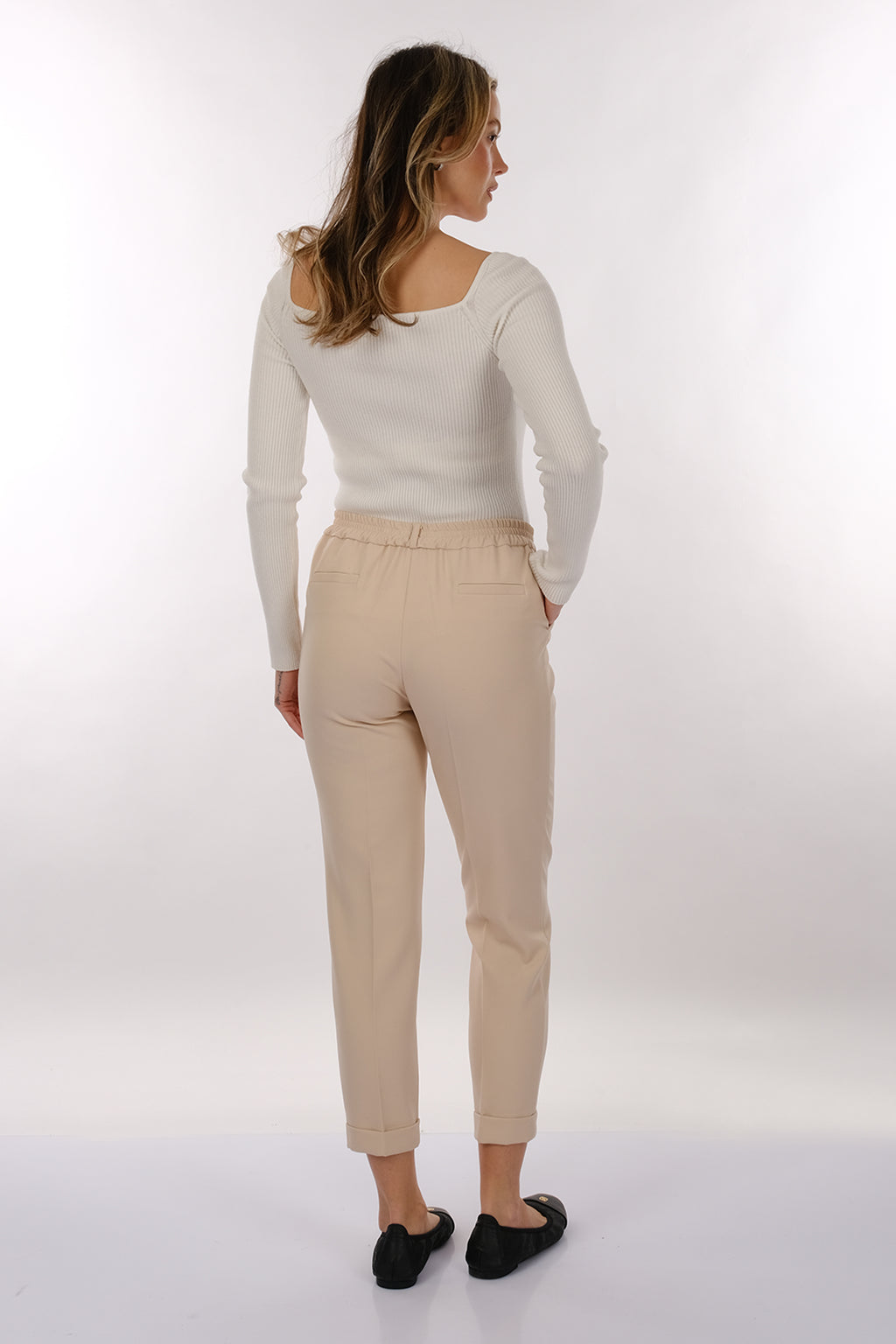 Modiva Minimalist Yüksek Bel Midi Kadın Pantolon - Günlük & Ofis