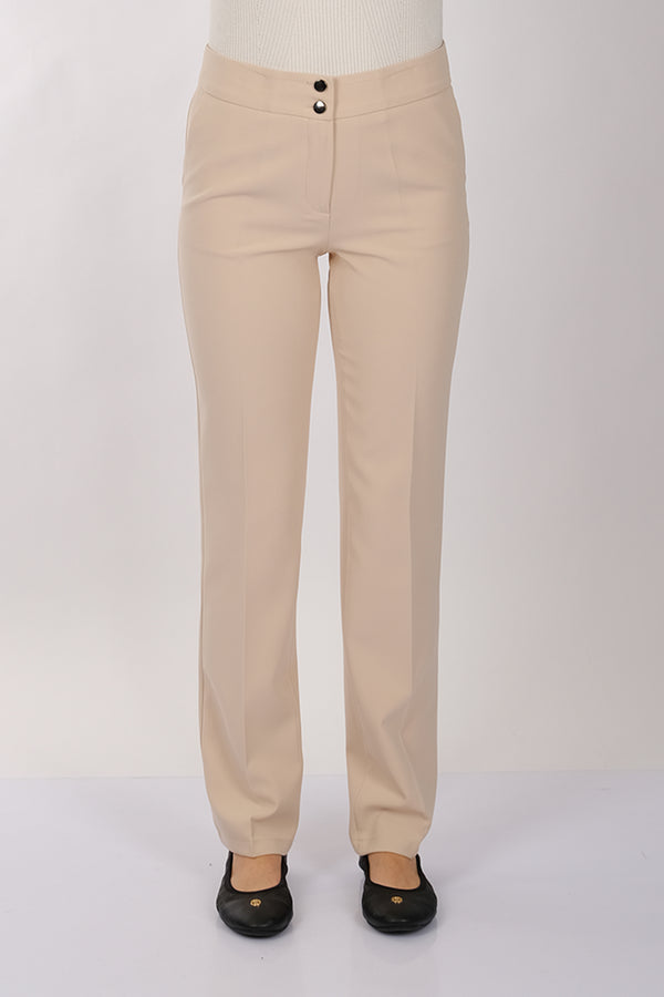 Modiva Minimalist Yüksek Bel Regular Fit Kadın Pantolon - Günlük & İş