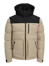 Jack&Jones Minimalist Oversize Kapüşonlu Erkek Kışlık Mont