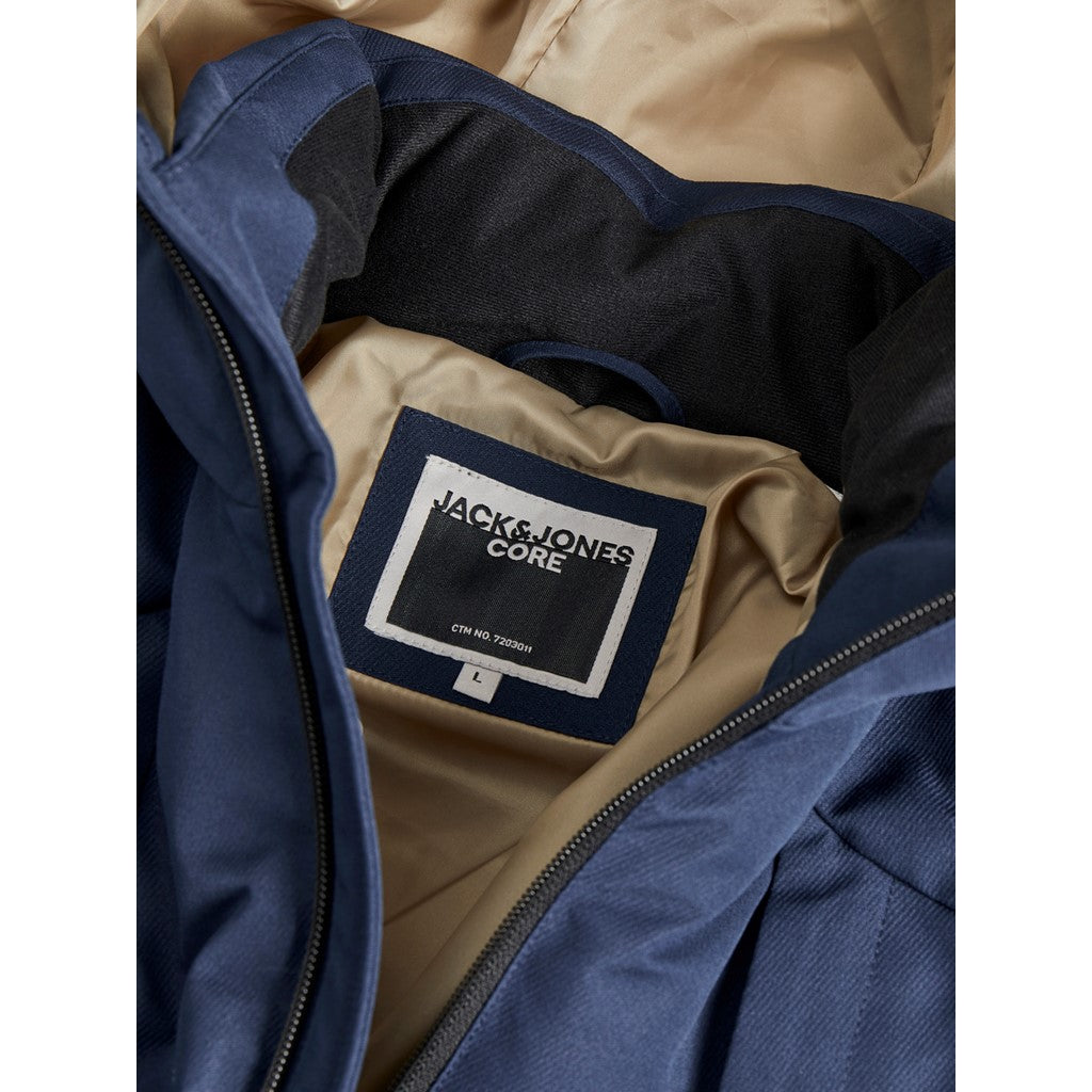 Jack&Jones Minimalist Oversize Kapüşonlu Erkek Kışlık Mont