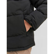 Jack&Jones Minimalist Oversize Kapüşonlu Erkek Kışlık Mont