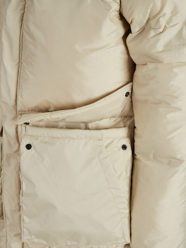 Jack&Jones Oversize Kapüşonlu Uzun Erkek Kışlık Mont - Minimalist