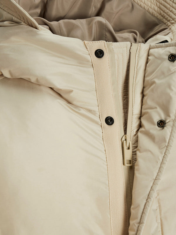 Jack&Jones Oversize Kapüşonlu Uzun Erkek Kışlık Mont - Minimalist