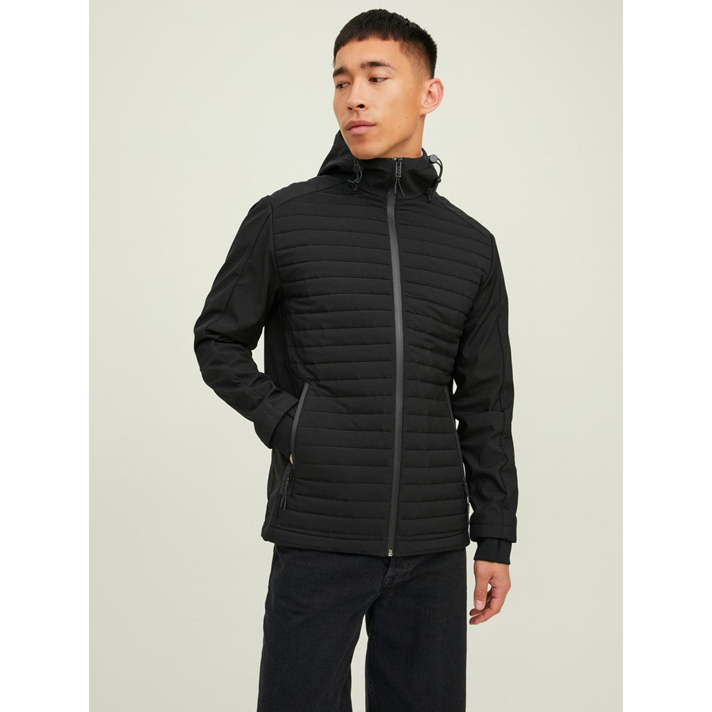 Jack&Jones Minimalist Kapüşonlu Erkek Mont - Günlük Stil