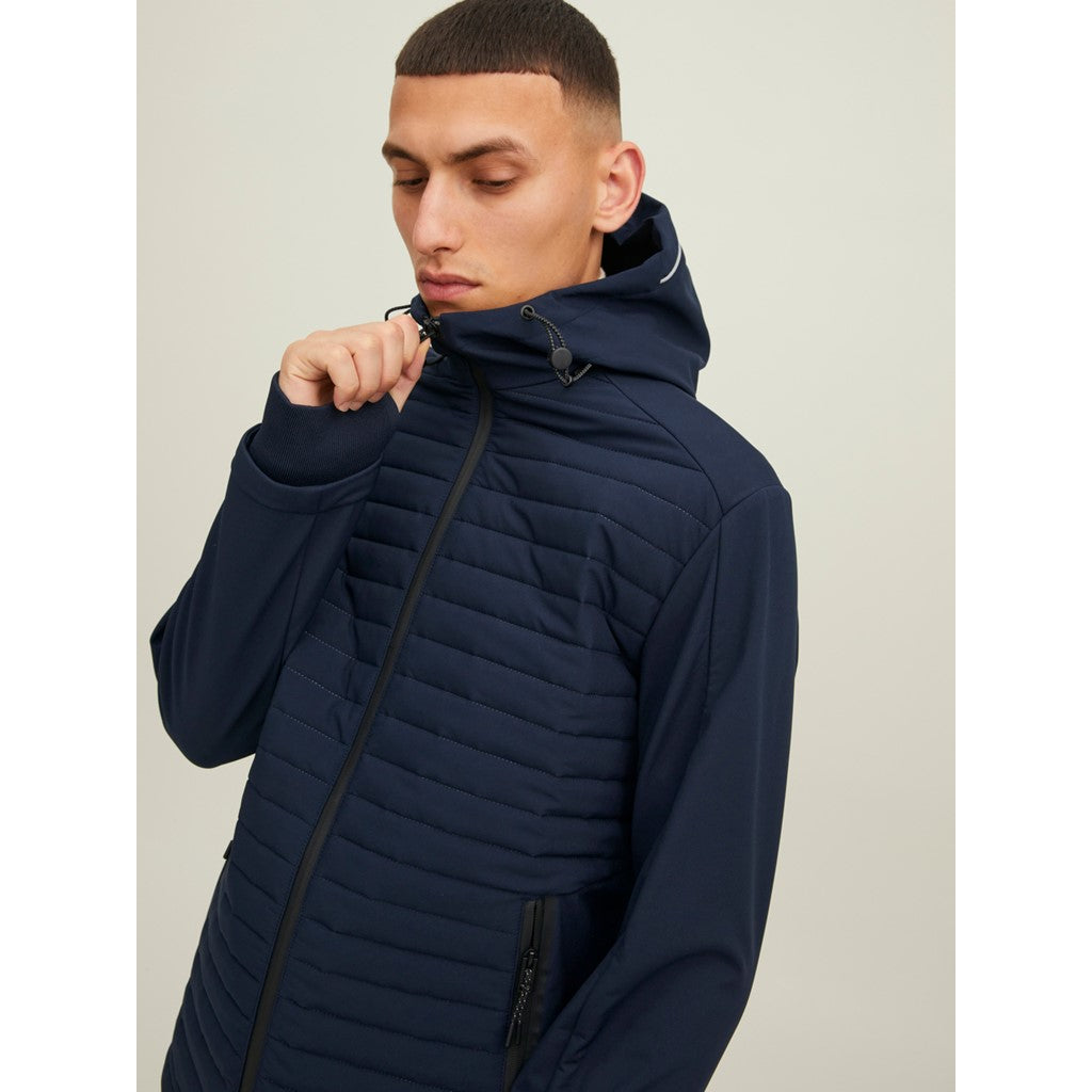 Jack&Jones Minimalist Kapüşonlu Erkek Mont - Günlük Stil