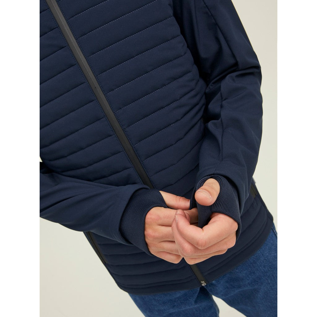 Jack&Jones Minimalist Kapüşonlu Erkek Mont - Günlük Stil