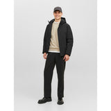 Jack&Jones Minimalist Kapüşonlu Erkek Mont - Regular Fit - Günlük Kullanım