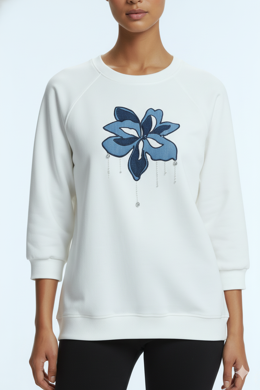 nakış detaylı sweatshirt Scl
