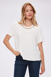 Nazar Boncuk Detaylı Kısa Kol T-Shirt UW27TSH090