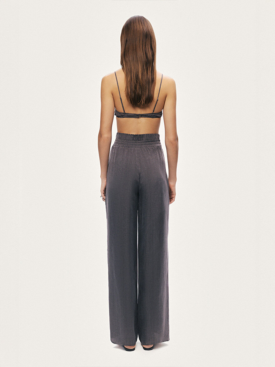 Nocturne Dökümlü Geniş Paça Pantolon N26YN3498