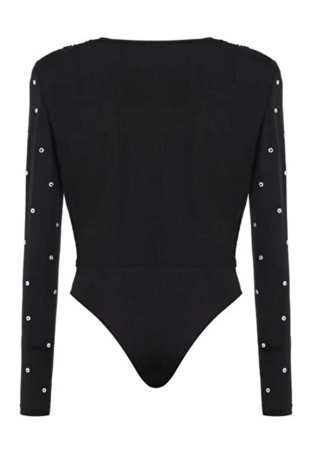 Nocturne V Yaka Uzun Kol Minimalist Body - Günlük & Özel Gün