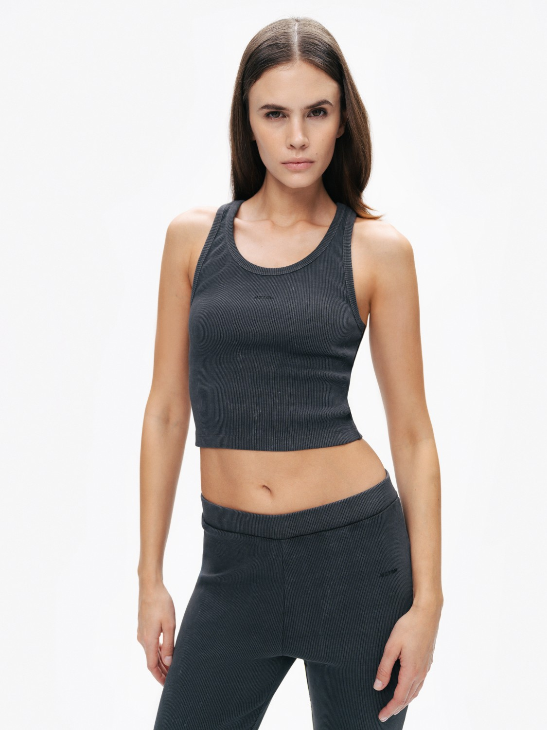 Nocturne Oversized Crop Top - Minimalist Ribana Kadın Translation missing: tr.content.product_image_main