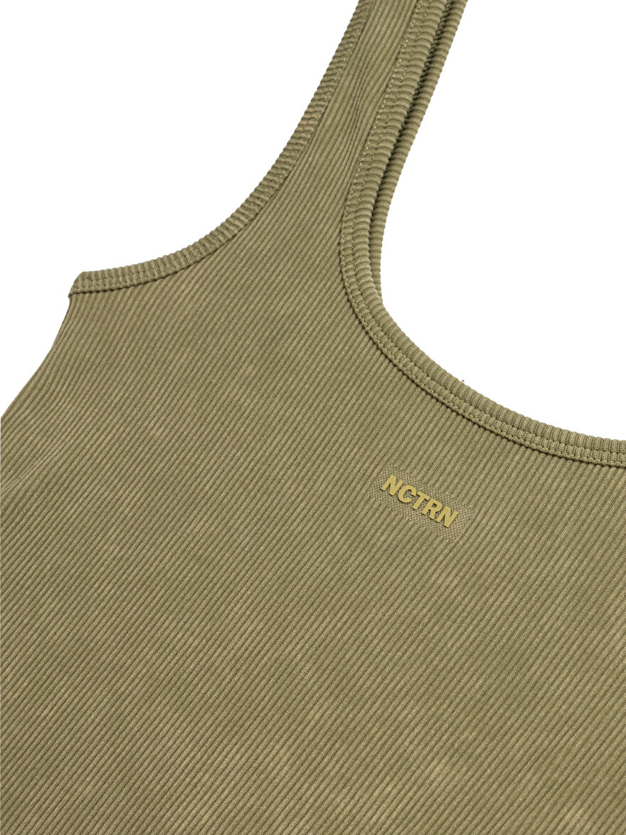 Nocturne Minimalist İnce Askılı Ribana Kadın Crop Top