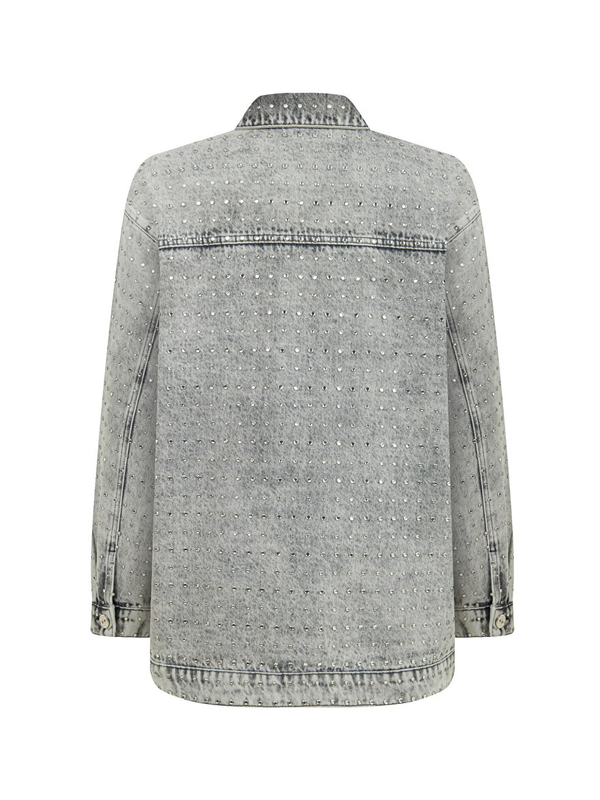 Nocturne Oversize Taş Tasarımlı Jean Ceket N25KD5242