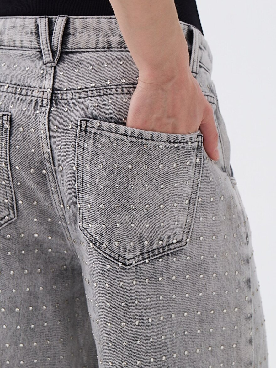 Nocturne Taş Tasarımlı Boyfriend Jean N25KD18120 Translation missing: tr.content.product_image_main