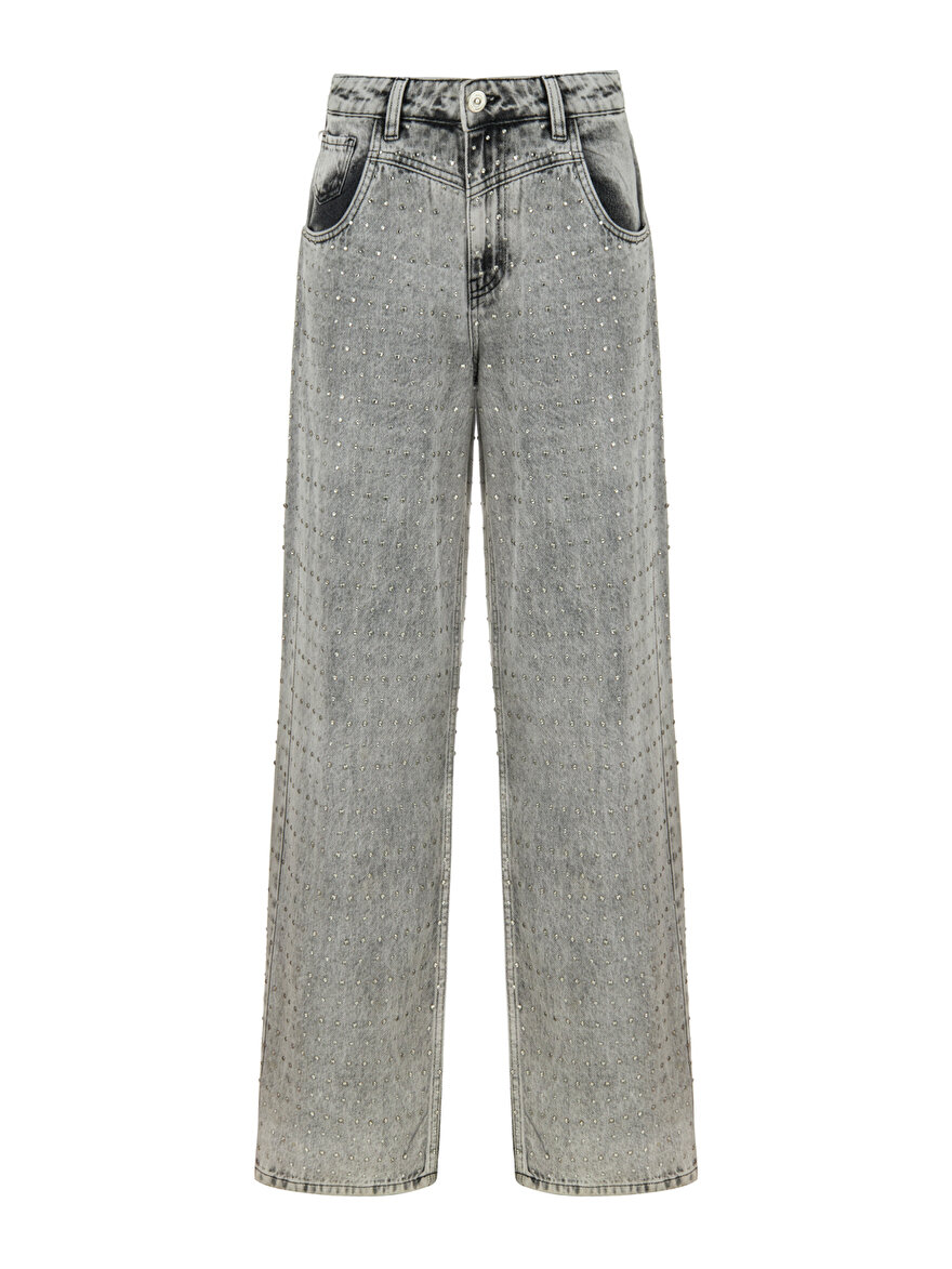 Nocturne Taş Tasarımlı Boyfriend Jean N25KD18120 Translation missing: tr.content.product_image_secondary