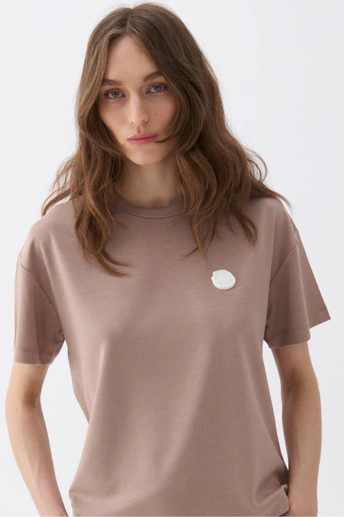 Nocturne Minimalist Oversize Kadın T-Shirt - Kısa Kol - Günlük Translation missing: tr.content.product_image_main