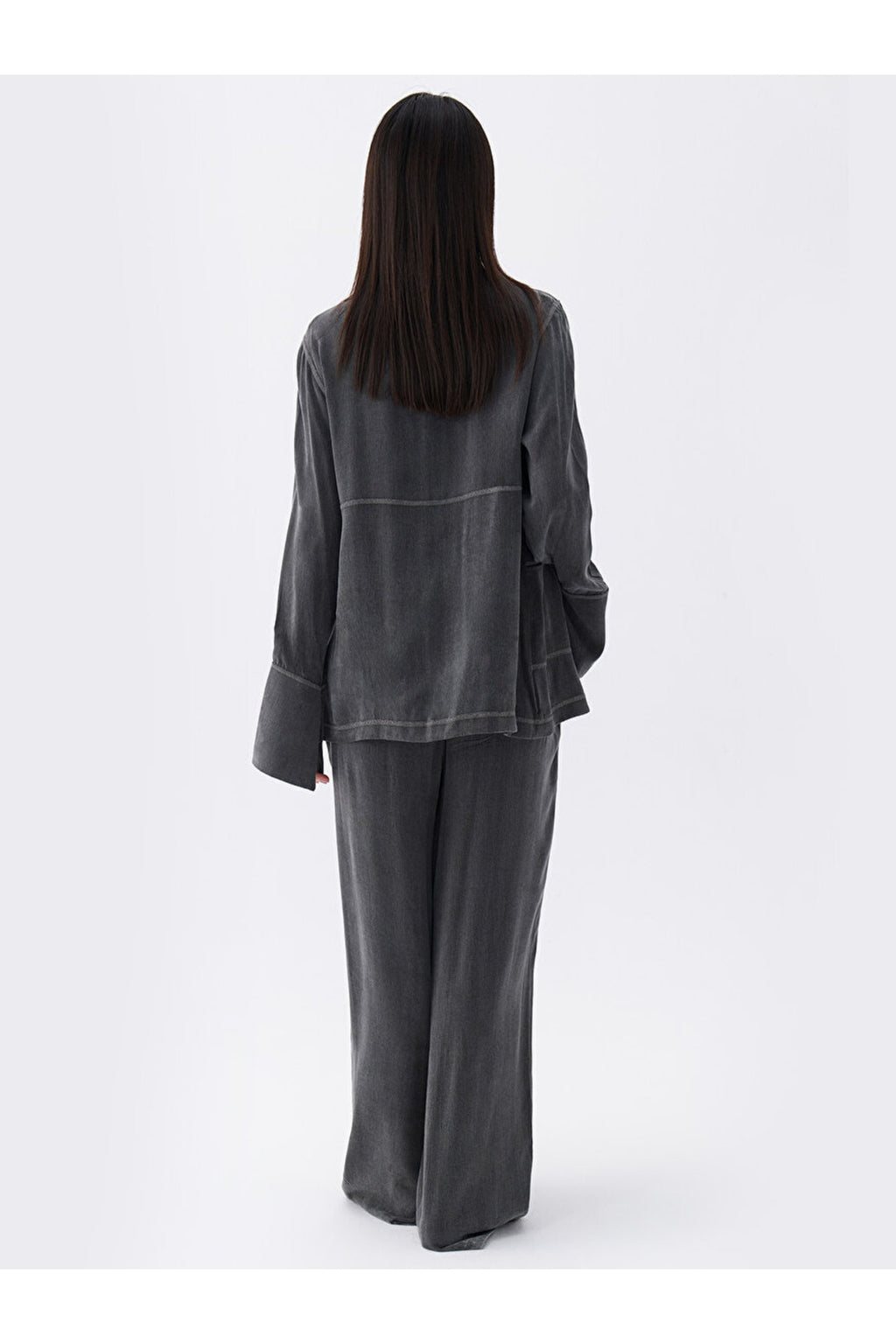 Nocturne Minimalist Oversize Uzun Kol Günlük Kadın Gömlek