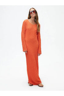 Nocturne Oversize Maxi Elbise - Uzun Kol - Minimalist Stil