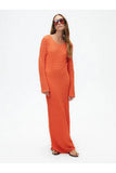 Nocturne Oversize Maxi Elbise - Uzun Kol - Minimalist Stil