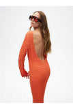 Nocturne Oversize Maxi Elbise - Uzun Kol - Minimalist Stil