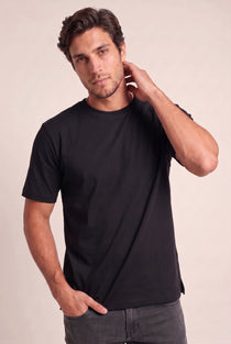 O Yaka Fırçalı 2 İplik T-Shirt JSCO